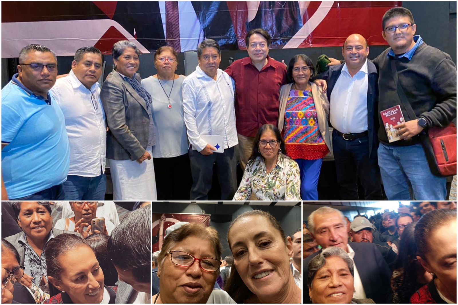 Refrenda MTG apoya a Claudia Sheinbaum en reunión con Adán Augusto en CDMX