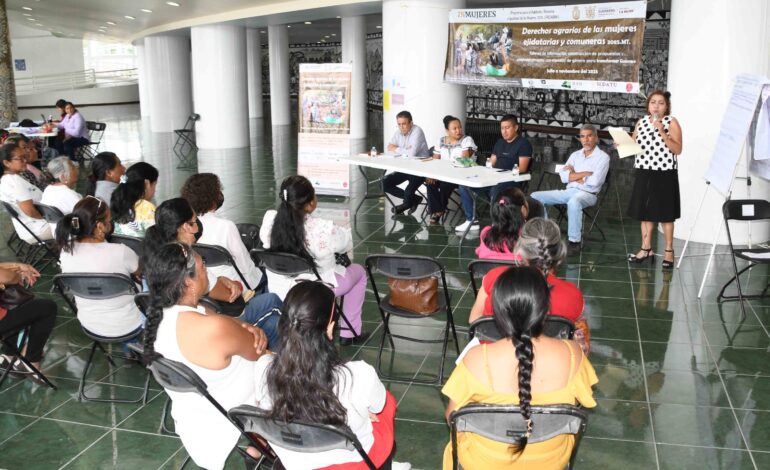 Realiza la SEMUJER dos talleres Regionales de los Derechos Agrarios de Mujeres en Chilpancingo y Técpan de Galeana