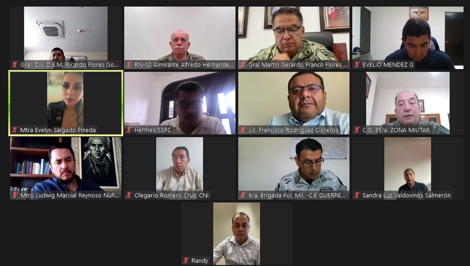 Sesiona con la Mesa de Coordinación para delinear estrategias y reforzar seguridad en Guerrero