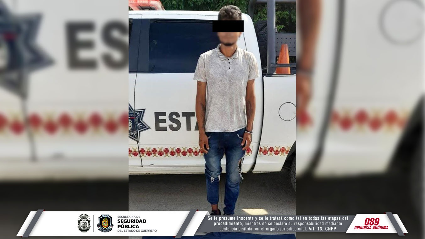 Detiene la Policía Estatal y Semar a un individuo en Acapulco