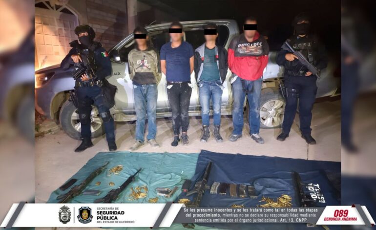 A la Fiscalía General de la República cinco detenidos en Chichihualco por el caso de la agresión a policías estatales
