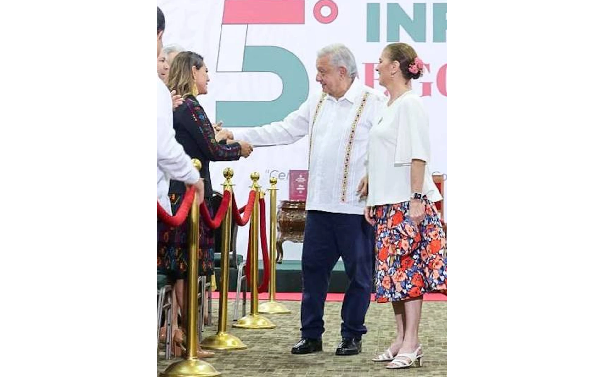 Asiste Evelyn Salgado al 5° Informe del Presidente, Andrés Manuel López Obrador