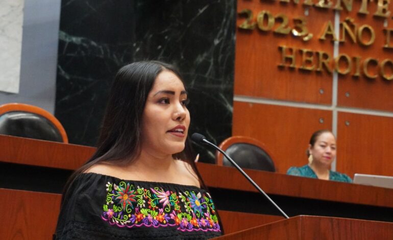 La diputada perredista Jennyfer García vota a favor de realizar el primer Parlamento de las Personas Adultas Mayores