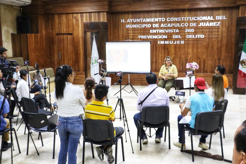 Realiza Gobierno de Abelina López Rodríguez entrevista 360 sobre las acciones implementadas por el IMMUJER