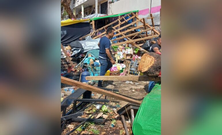 Informa Gobierno de Abelina López Rodríguez que 40 por ciento de los mercados presenta daños parciales