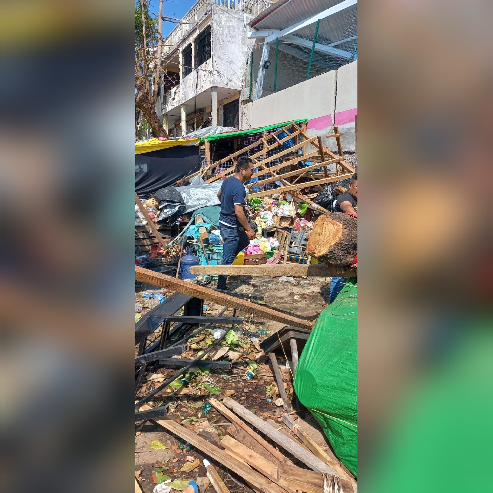 Informa Gobierno de Abelina López Rodríguez que 40 por ciento de los mercados presenta daños parciales
