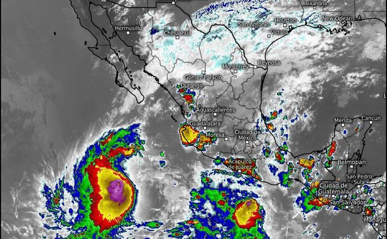 Alerta la Secretaría de Gestión Integral de Riesgos y Protección Civil por temporal de lluvias fuertes durante este fin de semana