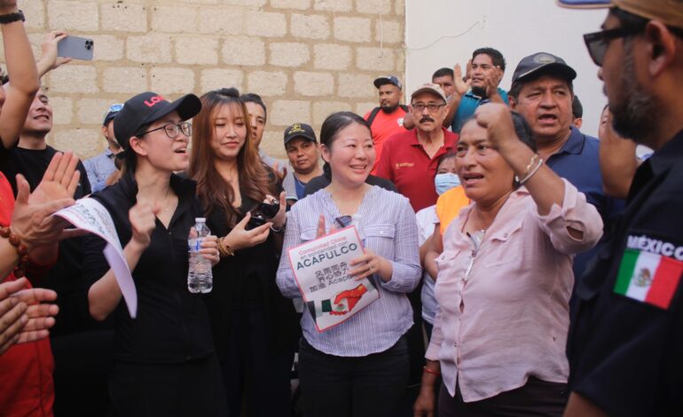 Entrega Comunidad China en México apoyo alimentario para los acapulqueños