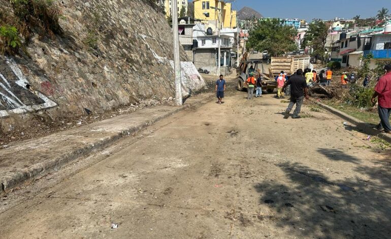 Realiza Gobierno de Abelina López Rodríguez trabajos de limpieza en diversos puntos del municipio