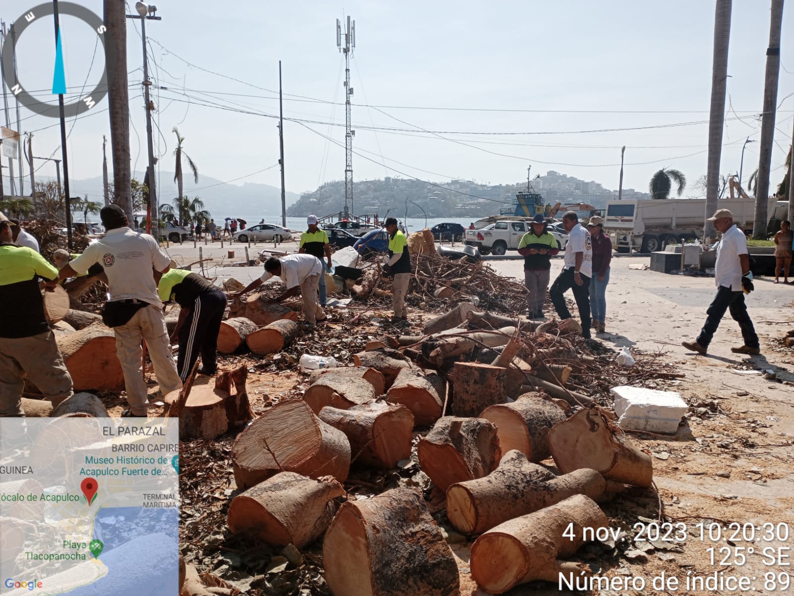 Continúa Gobierno Municipal con trabajos de limpieza en Zócalo de Acapulco