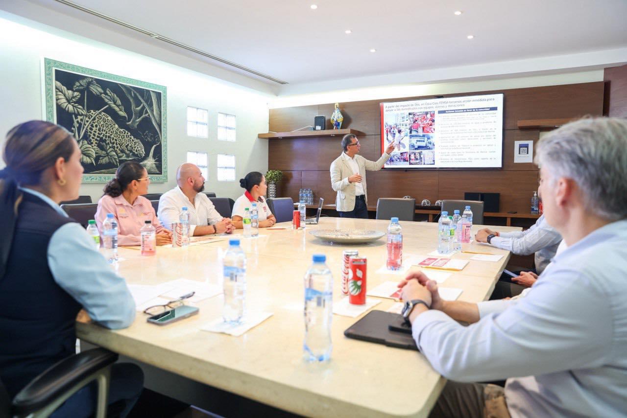 Se reúne Evelyn Salgado con directivos del Grupo Coca-Cola FEMSA