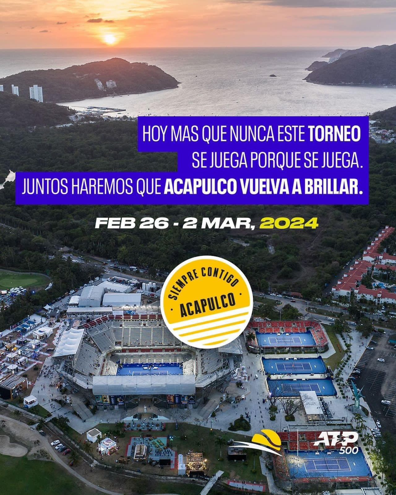 Confirma la gobernadora Evelyn Salgado Pineda que el Abierto Mexicano de Tenis volverá a brillar en Acapulco en 2024