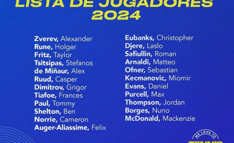 Los 10 mejores en la lista de participantes del Abierto Mexicano de Tenis 2024