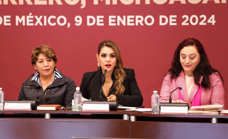 Gobernadora Evelyn Salgado firma convenio de seguridad con Estado de México, Michoacán y Morelos