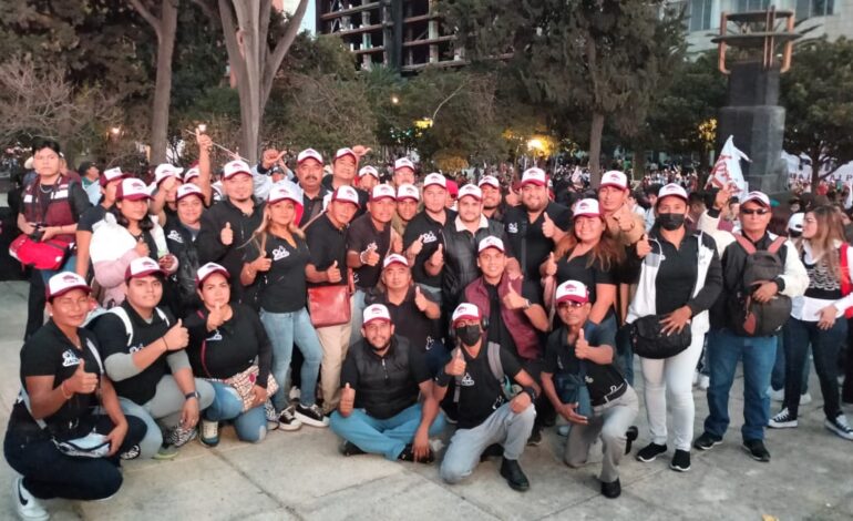 Fuerza acapulqueña de Jacko Badillo acude a respaldar a Claudia Sheinbaum a la Ciudad de México