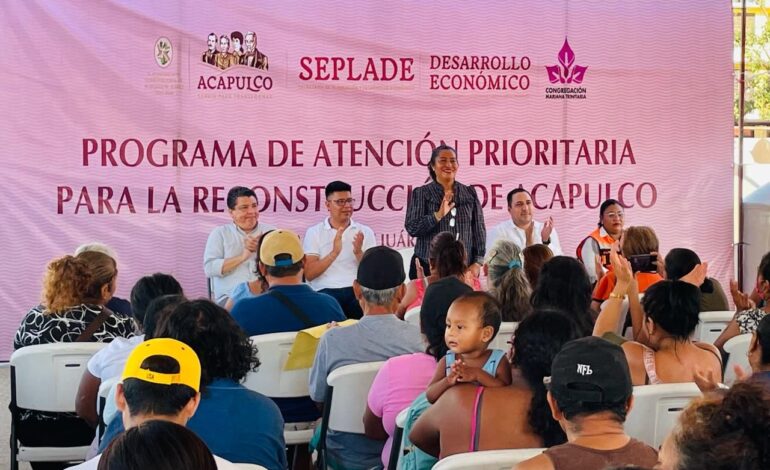 Entrega Gobierno de Acapulco material del «Programa de Atención Prioritaria para la Reconstrucción de Acapulco»