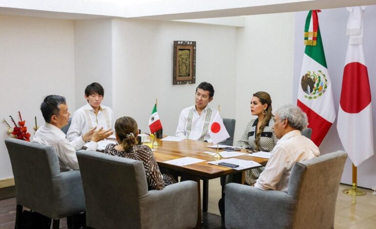 Se reúne la gobernadora Evelyn Salgado con el embajador de Japón en México, Noriteru Fukushima