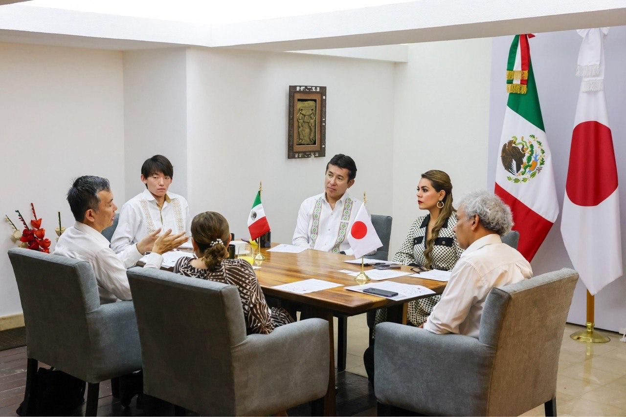 Se reúne la gobernadora Evelyn Salgado con el embajador de Japón en México, Noriteru Fukushima