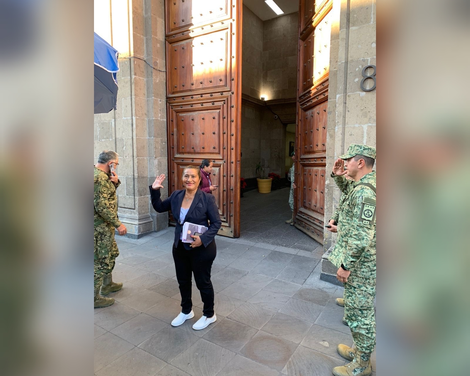 Se reúne Abelina López Rodríguez con Andrés Manuel López Obrador en Palacio Nacional