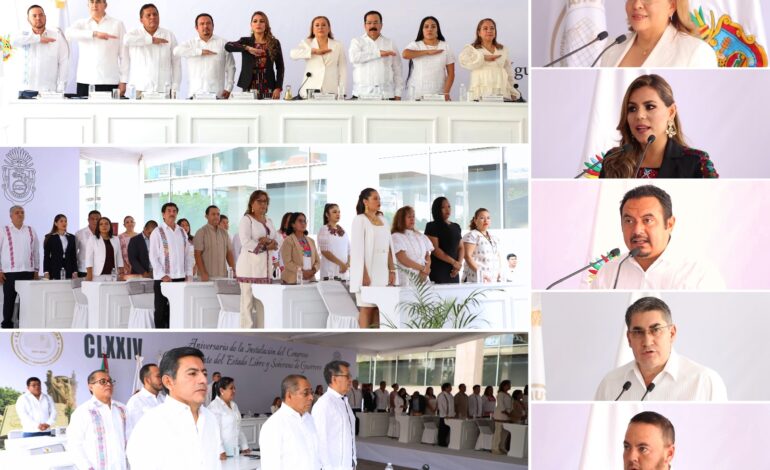 Llaman a la unidad en la conmemoración del 174 aniversario del Congreso Constituyente de Guerrero