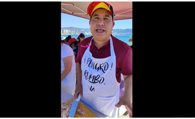 El aspirante a la alcaldía de Acapulco, David Jiménez Rumbo, organiza cevichada «coquette» con «C» de Claudia para propios y turistas