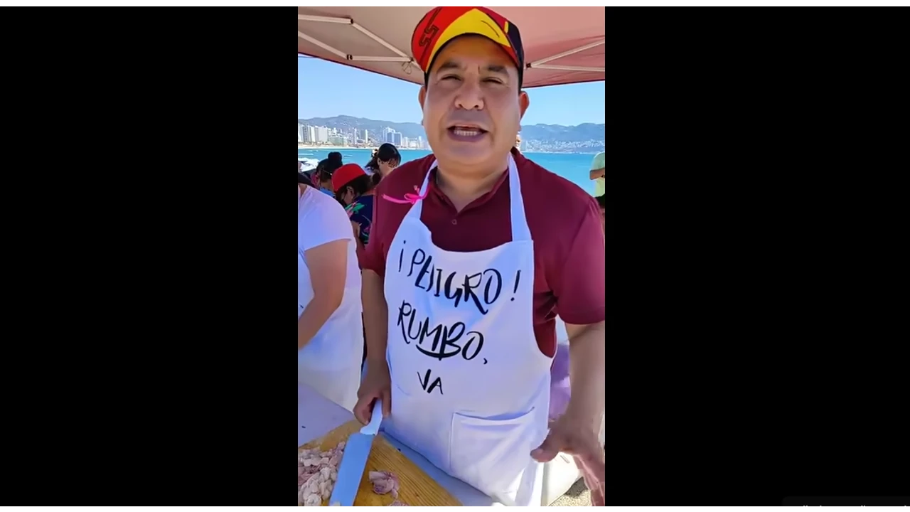 El aspirante a la alcaldía de Acapulco, David Jiménez Rumbo, organiza cevichada «coquette» con «C» de Claudia para propios y turistas
