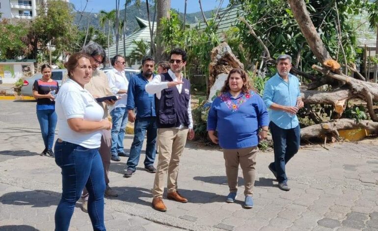 Darán celeridad a reconstrucción de espacios culturales de Acapulco destruidos por el huracán Otis; recorren UNESCO y autoridades sitios