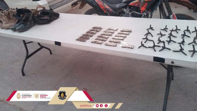 Decomisa la Policía Estatal y Sedena cartuchos, equipo táctico y vehículos en Buenavista de Cuéllar (2)