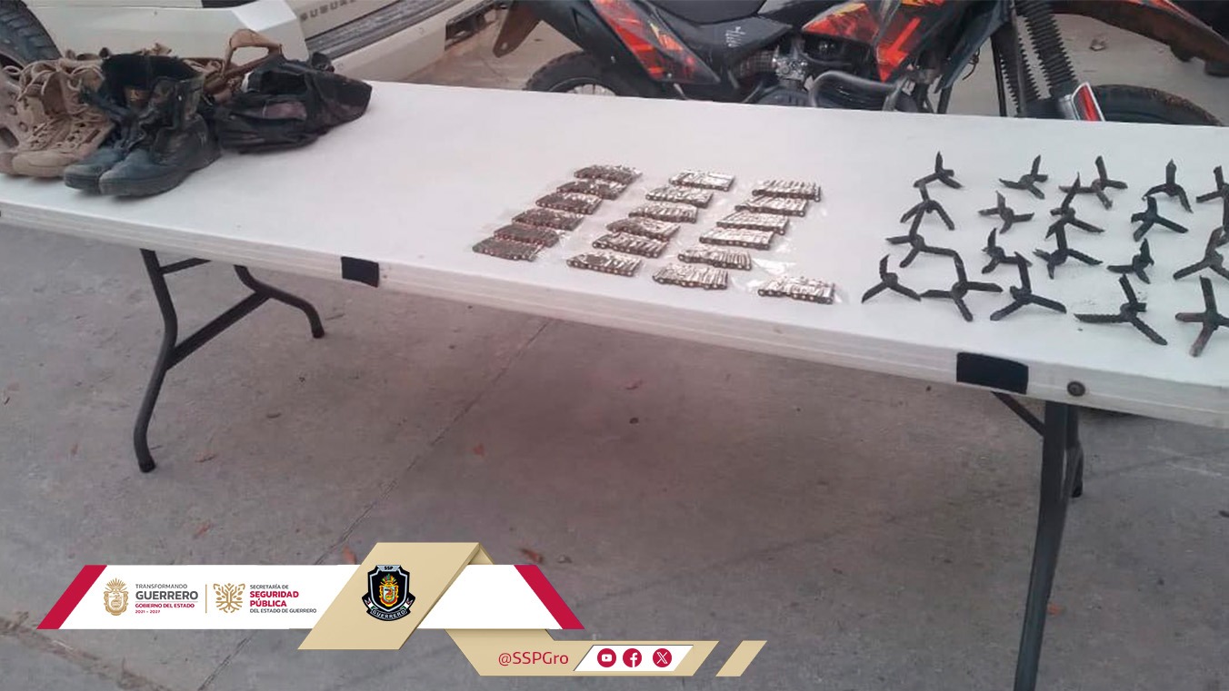 Decomisa la Policía Estatal y Sedena cartuchos, equipo táctico y vehículos en Buenavista de Cuéllar