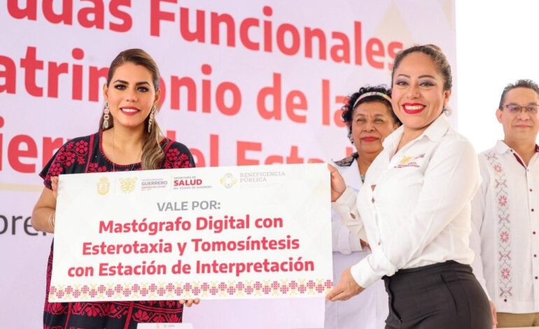 Entrega Evelyn Salgado mastógrafos para los hospitales de Iguala, Taxco, Tlapa y Ciudad Renacimiento