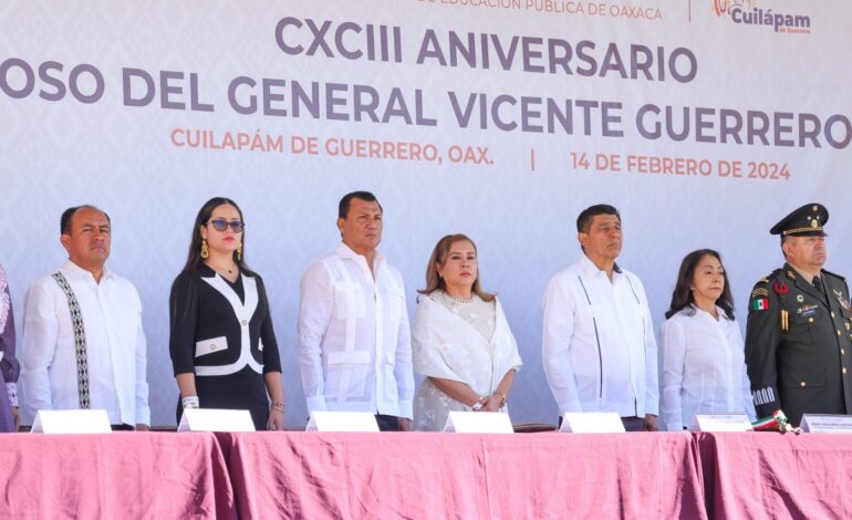 Los principios y valores de Vicente Guerrero siguen vigentes y obligan al estado a dar respuesta al pueblo: Leticia Mosso