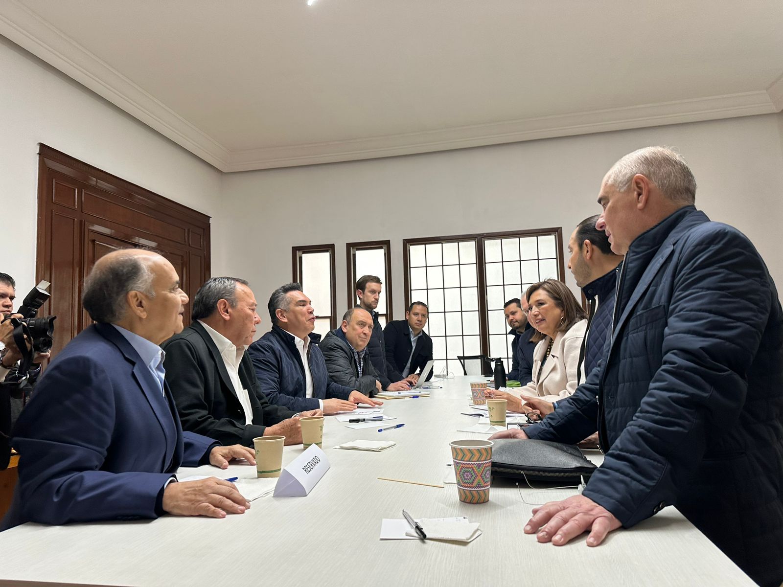 Manuel Añorve y aliados evalúan acciones de la alianza PRI, PAN y PRD en el Senado