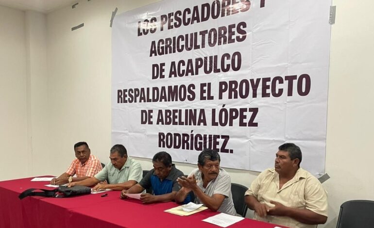 Apoyan pescadores y agricultores de la Laguna de Tres Palos a Abelina López Rodríguez para continuidad en Acapulco