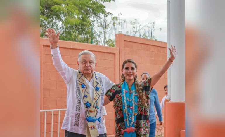 Evelyn Salgado es una buena gobernadora, gracias a su voluntad política logró la pensión universal para personas con discapacidad: AMLO