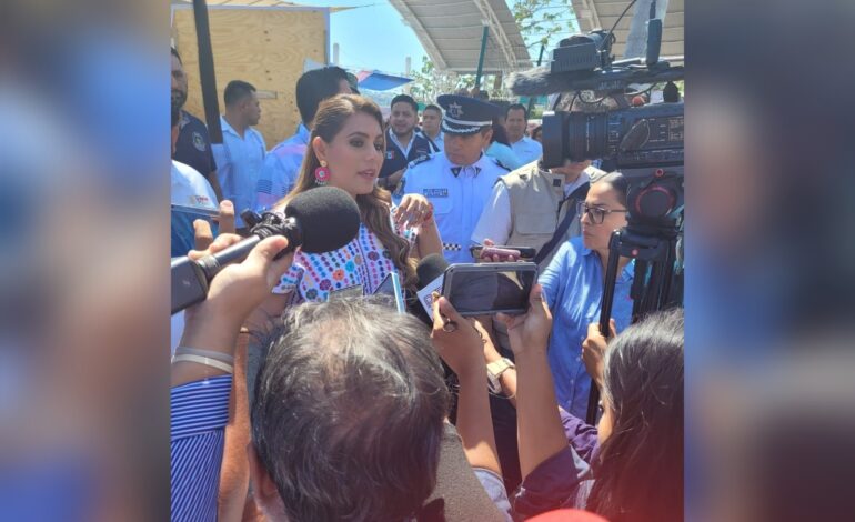 Ya hay un protocolo de seguridad para el proceso electoral 2024, dice Evelyn Salgado; entrega de enseres continuará