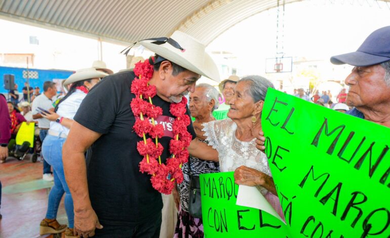 “Vamos a seguir luchando, donde nos pongan”, convoca Félix Salgado en Marquelia