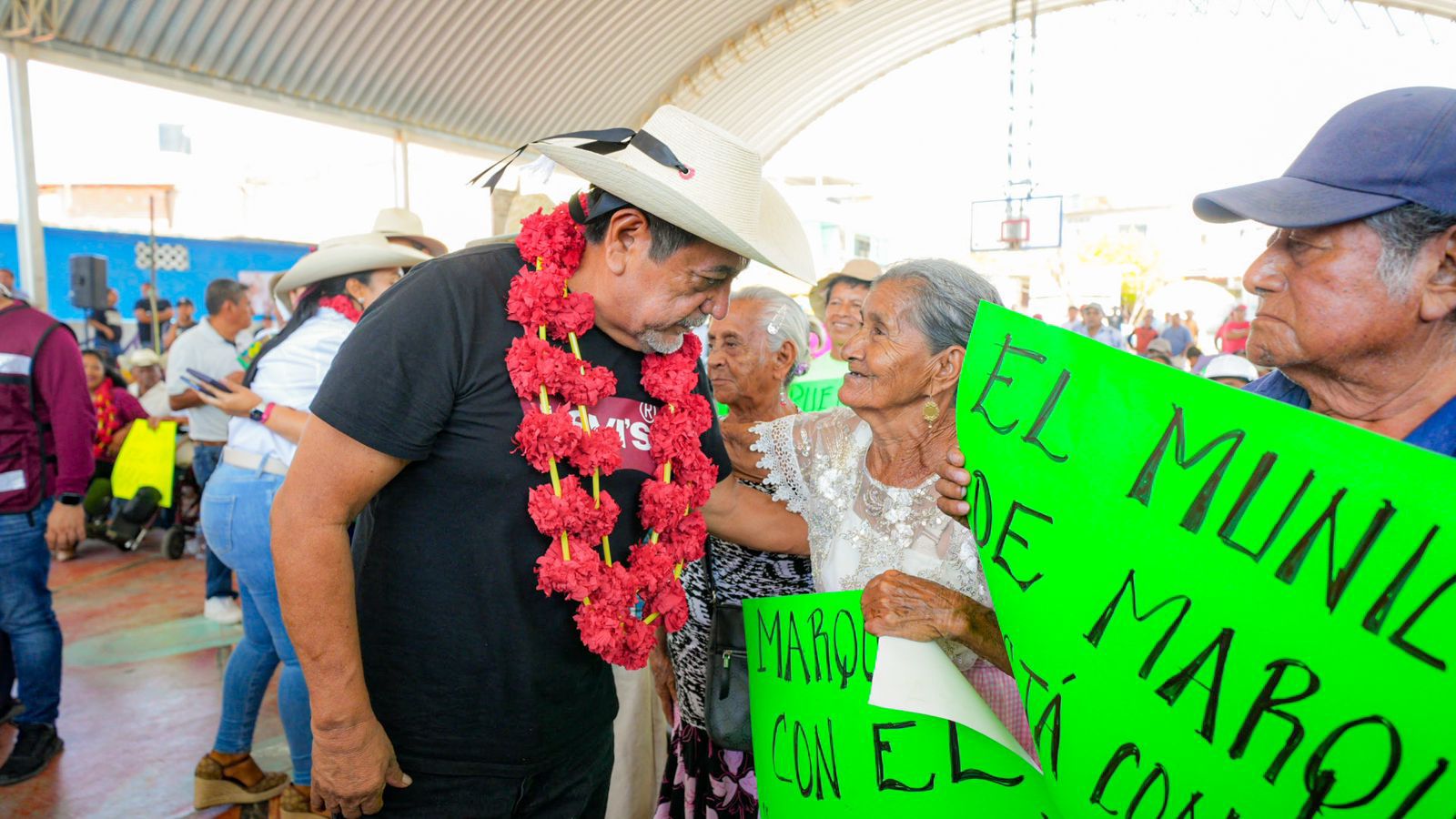 “Vamos a seguir luchando, donde nos pongan”, convoca Félix Salgado en Marquelia
