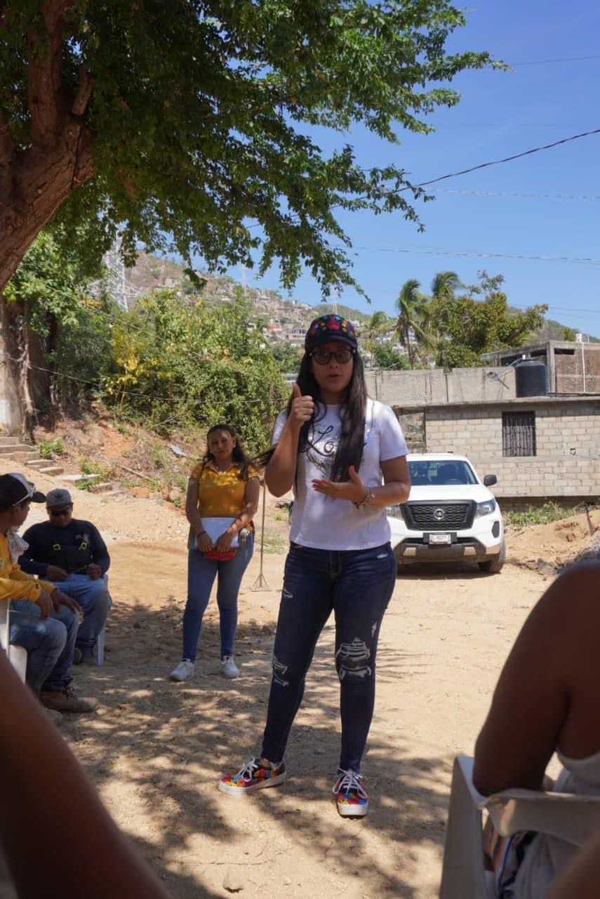 Atiende Citlali Calixto invitaciones ciudadanas en diversos barrios y colonias de Acapulco