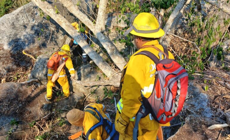 Redoblan esfuerzos para controlar en su totalidad los incendios de Los Dragos y Carabalí en Acapulco