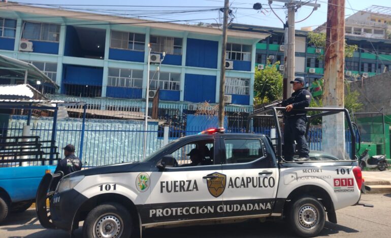 Secretaría de Seguridad Pública de Acapulco refuerza despliegue Escuela Segura
