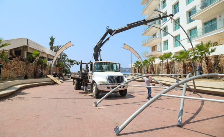 Se mejora imagen urbana en puntos turísticos de Acapulco previo a la Semana Santa