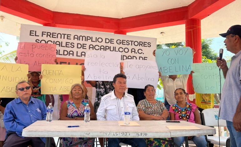 Respalda el Frente Amplio de Gestores Sociales la continuidad de Abelina López Rodríguez