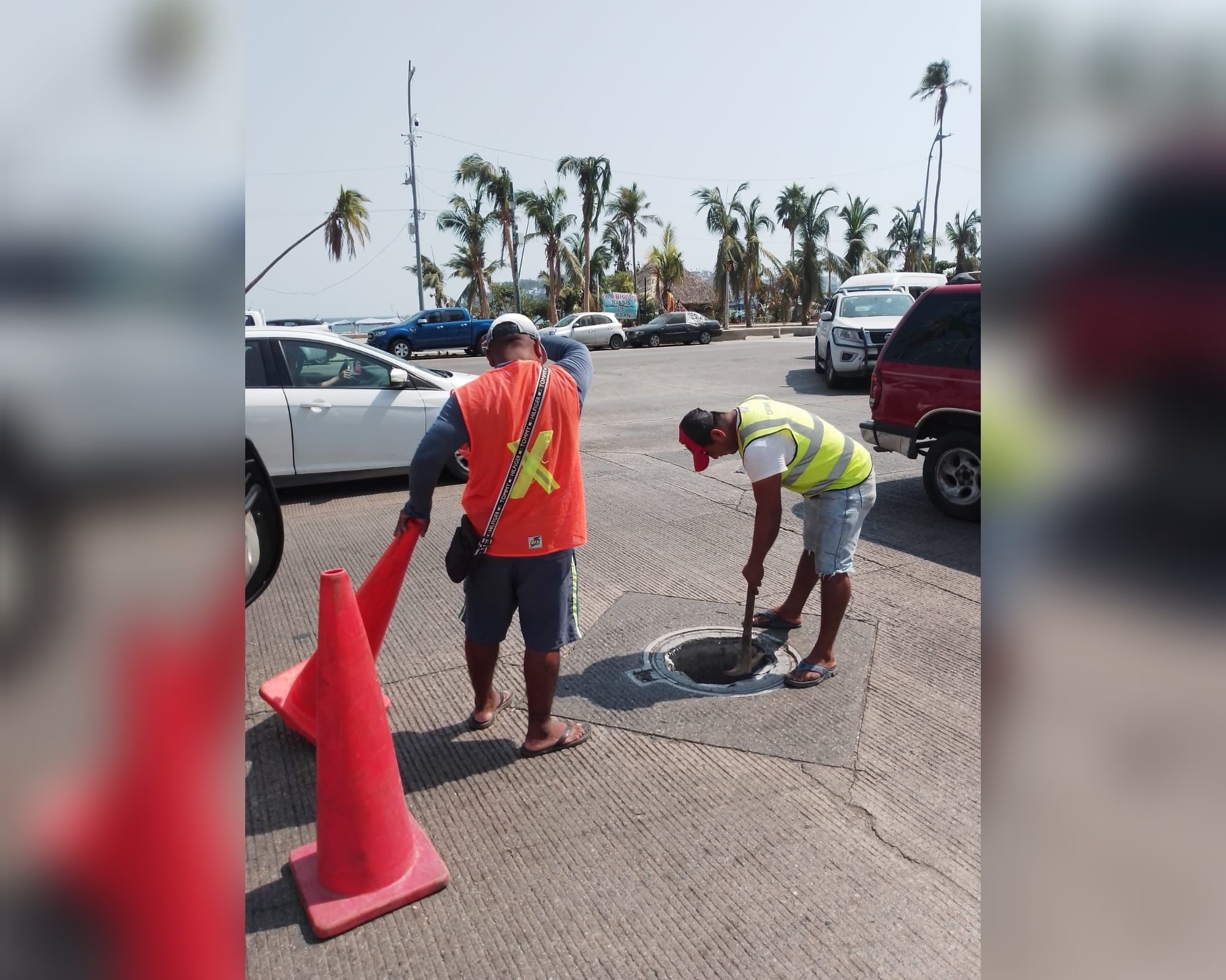 Mantiene la CAPAMA brigada emergente de colocación de tapas en pozos de visita