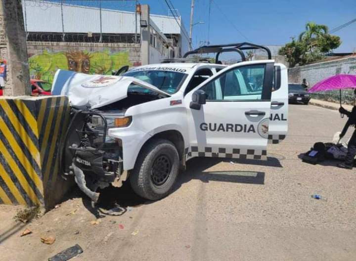 Choque deja a cinco guardias nacionales lesionados en Acapulco