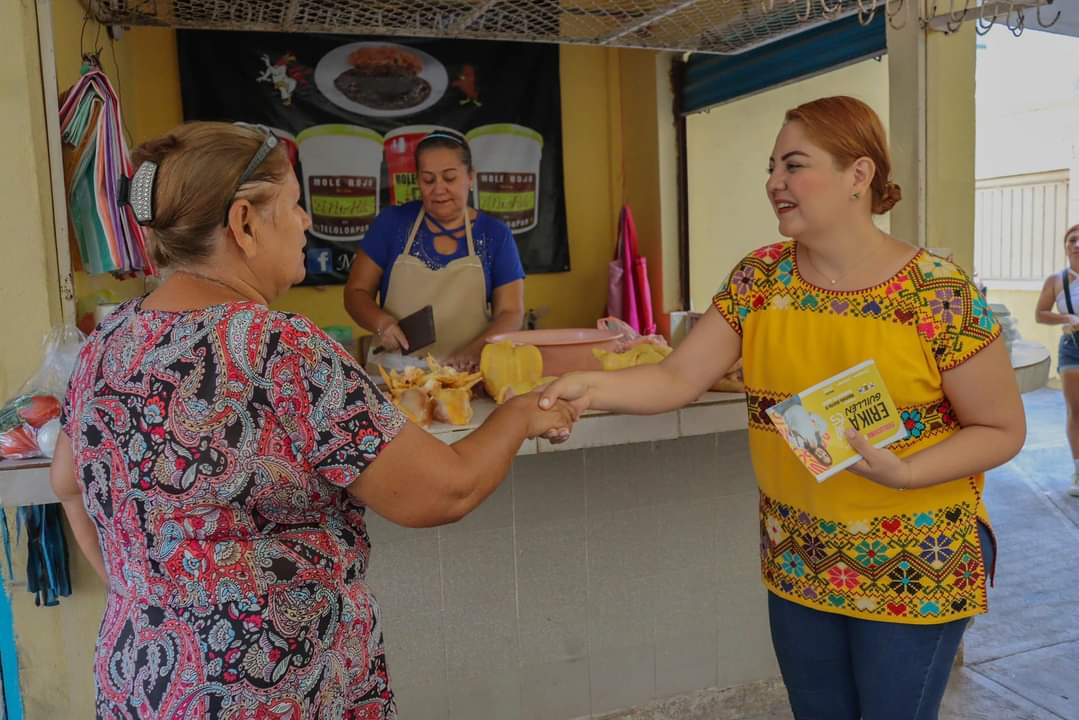 Gestionará Erika Guillén estímulos fiscales para comerciantes acapulqueños afectados por Otis, a su llegada al Congreso