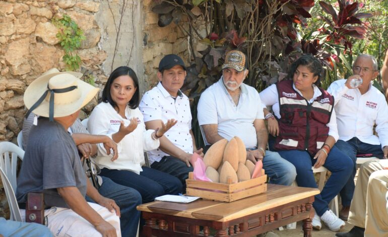 En Cueztala, Beatriz Mojica se pronuncia por eliminar las diputaciones plurinominales