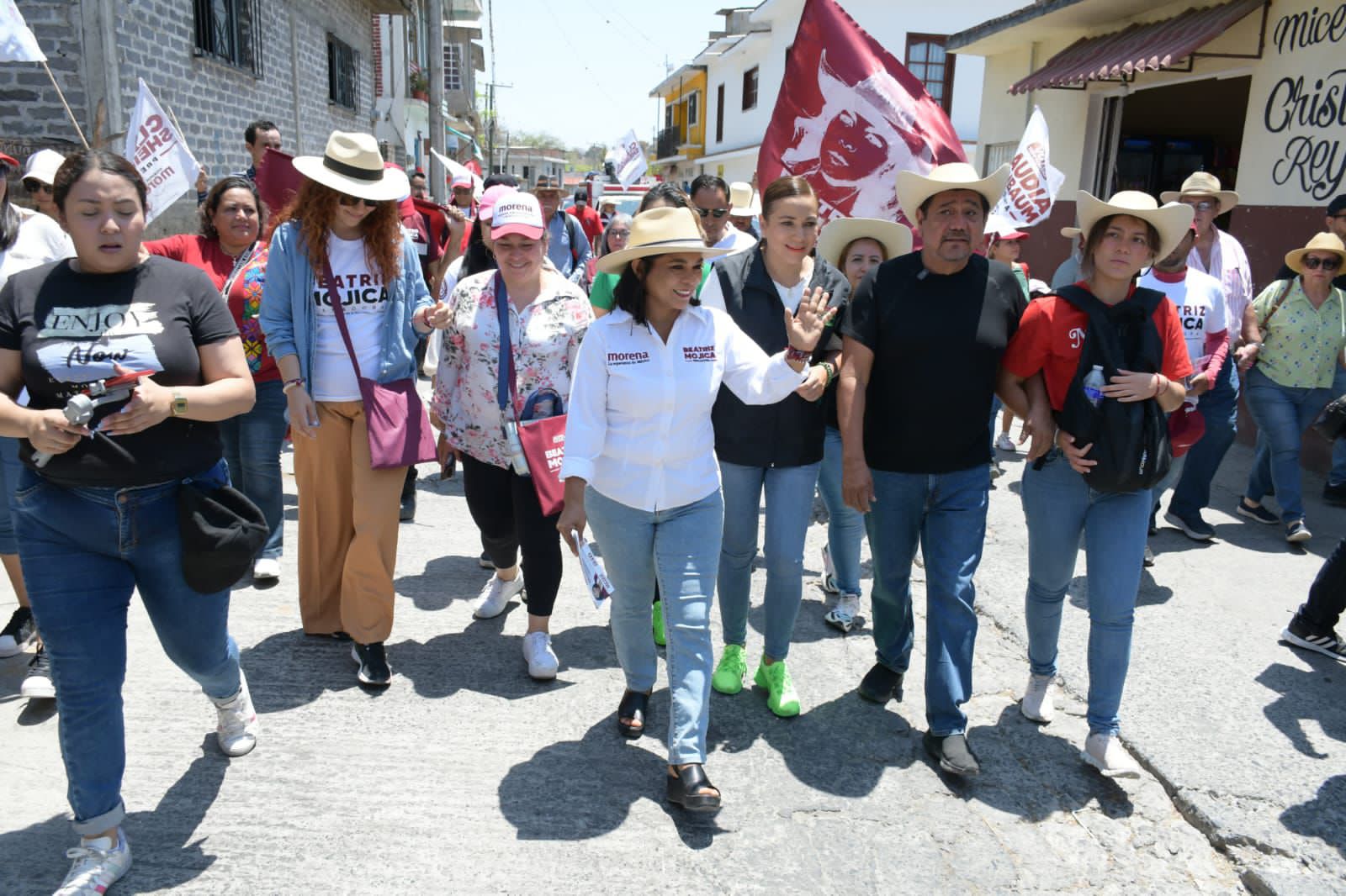 Llama Beatriz Mojica en Tlamacazapa a votar 5 de 5 por Morena