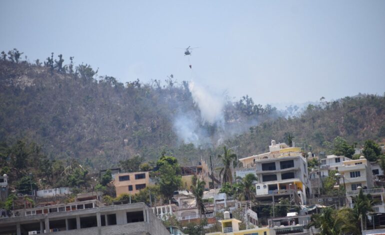 Controlado el 90% del incendio forestal de El Veladero en Acapulco