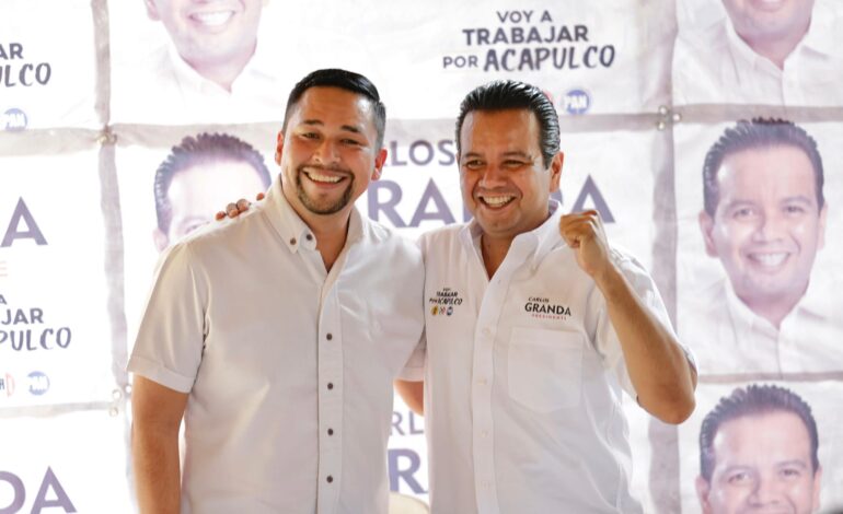 Cuestiona Carlos Granda índices de violencia en Acapulco, mientras Abelina López hace campaña para su reelección