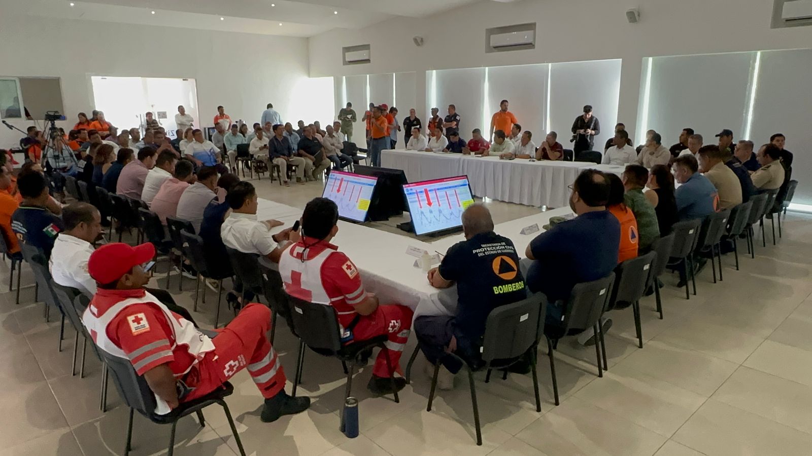Aplican primer simulacro con hipótesis de impacto de huracán en Zihuatanejo